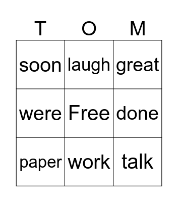 Week 19 BINGO Card