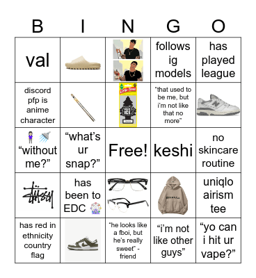 red flag? 🚩 🤔 Bingo Card