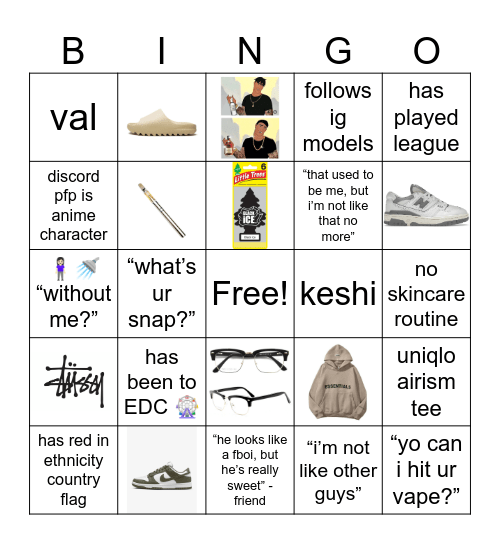 red flag? 🚩 🤔 Bingo Card