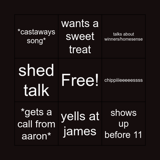 serene bingo Card