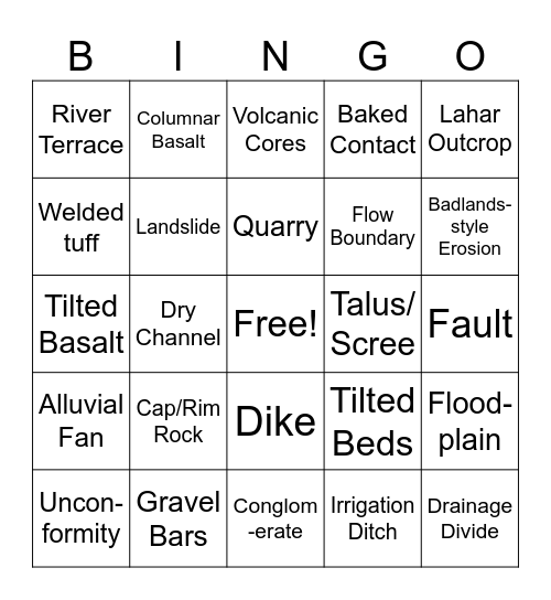 Van Game: must see & call out to be counted! Bingo Card