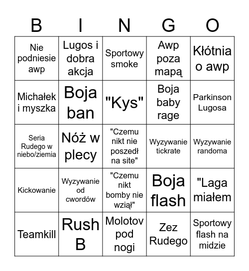 Csik Informatico Bingo Card