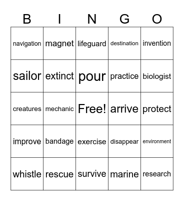 Book 5 and 6 Bingo Card