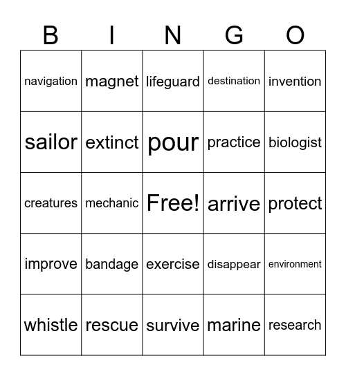 Book 5 and 6 Bingo Card