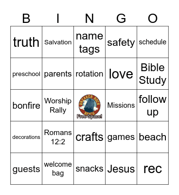 Breaker Rock Beach Bingo Card