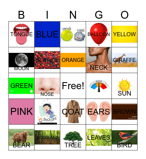 If I Were A... Bingo Card