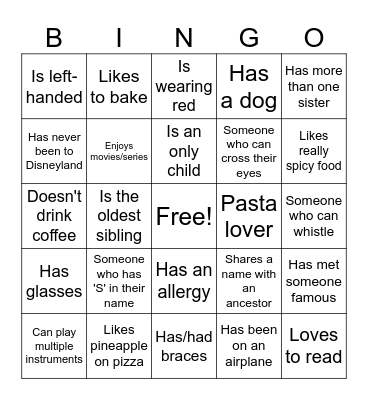 Icebreaker Bingo: Find Someone Who Bingo Card