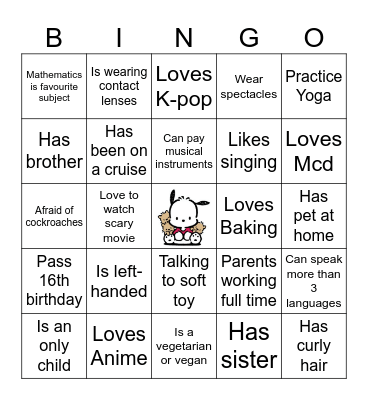 Kenisha's Sweet 16th Birthday Bash Bingo Card