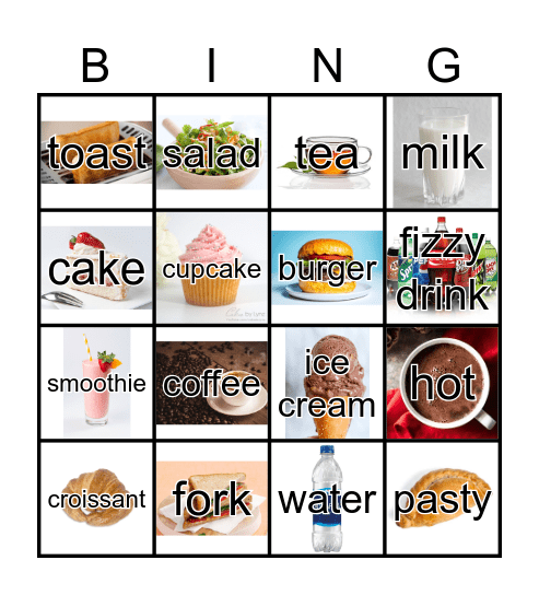 At the Cafe 2 Bingo Card