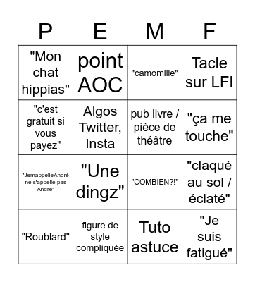 22/05 CLEMO BINGO DINGO Bingo Card