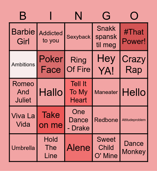 SOMMERFEST 😎🍹🥂 Bingo Card