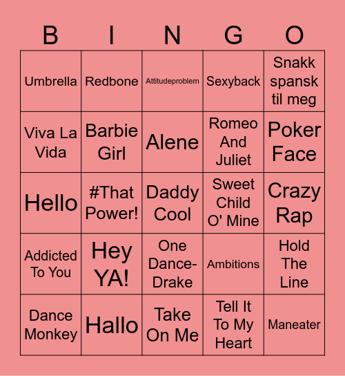 SOMMERFEST 😎 Bingo Card