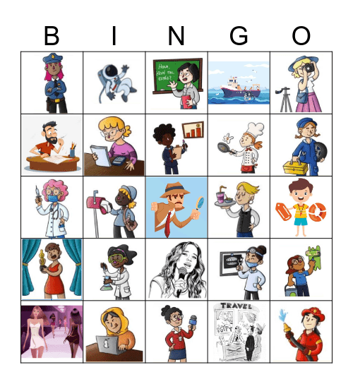 Profesiones (espanol 04) Bingo Card