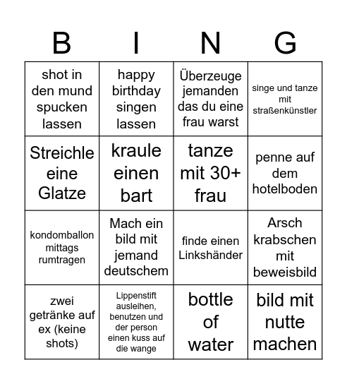 Prag Bingo Adi Bingo Card