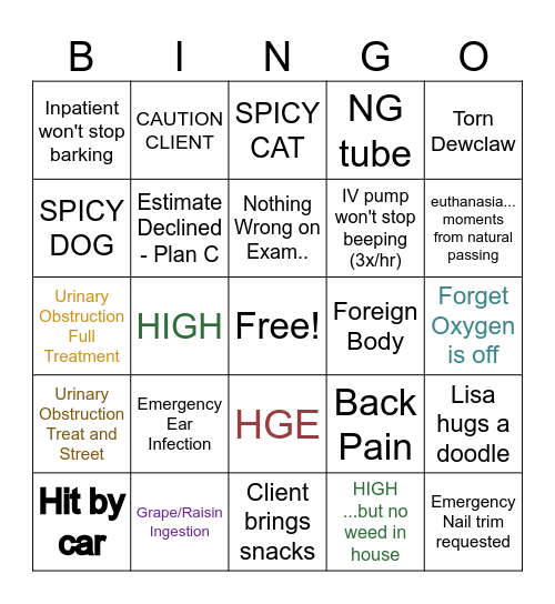 MAY 2-4 EVC BINGO Card