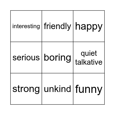 BINGO Card