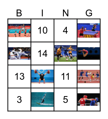 SPORTS VS NUMBERS Bingo Card