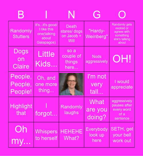 Science Bingo Card