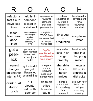 crdb 2024 intern boingo Bingo Card