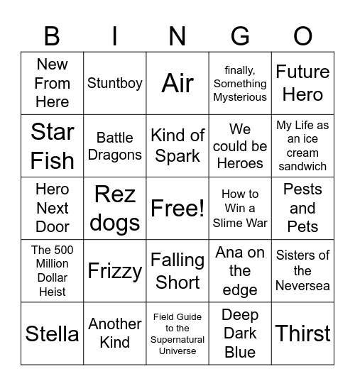 MCBA BINGO Card