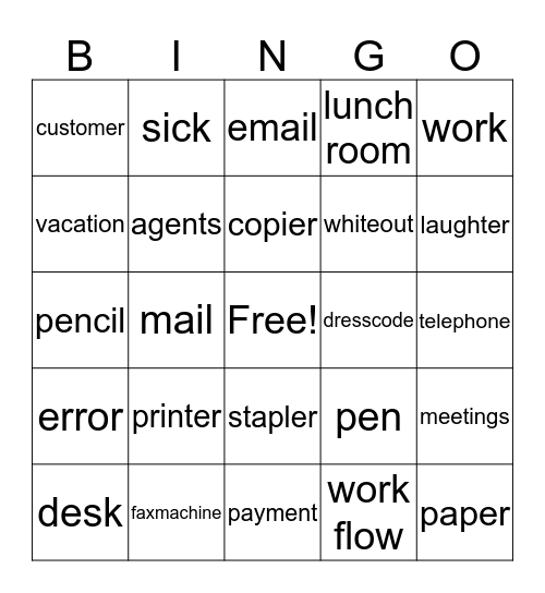 EPIC Bingo Card