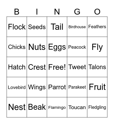 flamingo bingo Card
