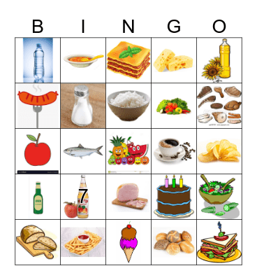 FOOD Bingo Card