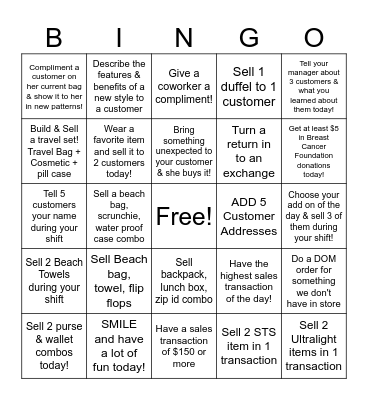 ADS Builder Bingo Card