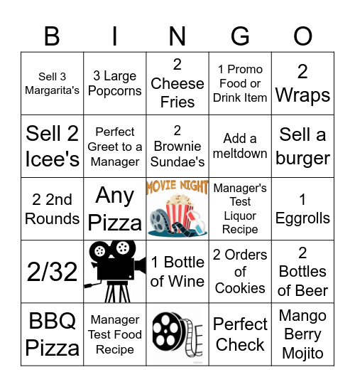 BLACKOUT BINGO Card