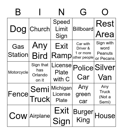 SIGHT BINGO - CHASE Bingo Card