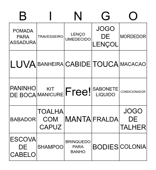 CHA DO MIGUEL Bingo Card