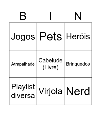 Bingroza Bingo Card