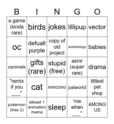 (scratch) kittyqueen5566 projects page bingo Card