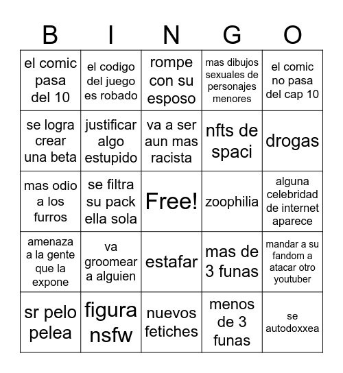 bingo loulouvz Bingo Card