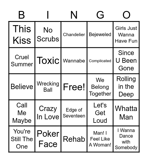 Ladies Night! Bingo Card