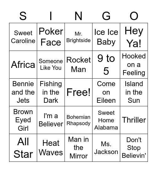 Mixed genre 2 Bingo Card