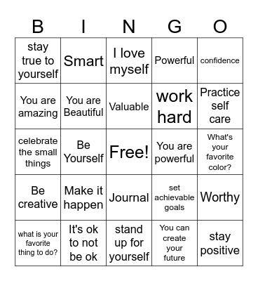 Art & Conversation Bingo Card