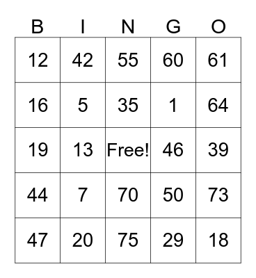 Rosemary's 60th BINGO Bash Bingo Card