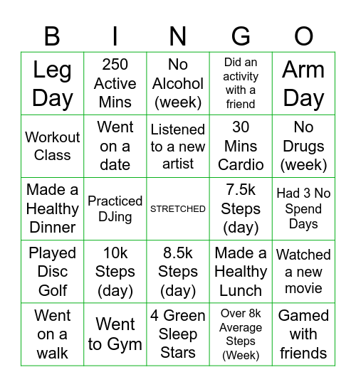 HOT BOY BINGO Card