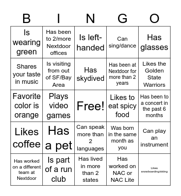 Monetization Team 2024 Bingo Card