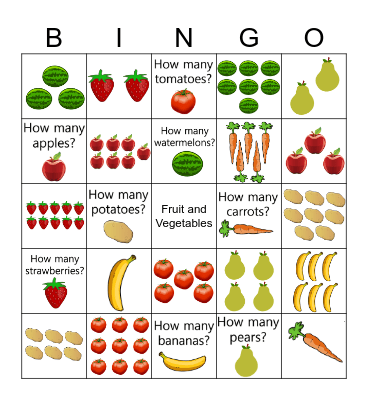 How many _____? Bingo Card