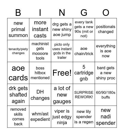 LIVE LETTER PREDICTION Bingo Card