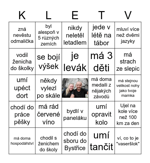 Najdi někoho, kdo... (až najdeš všechny, přijď si za svědkyní pro odměnu :-)) Bingo Card