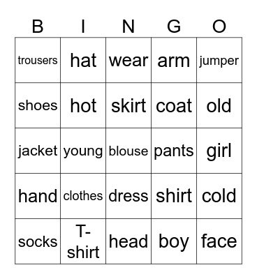 Revision 3 Bingo Card