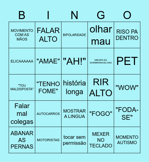 LEÇA BINGO Card