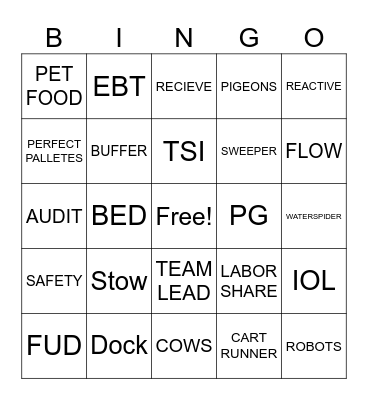 AMAZON BINGO Card