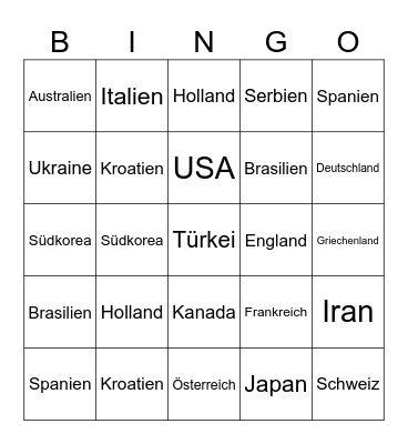 Culture Bingo Card