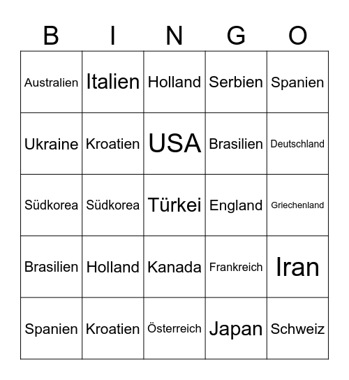 Culture Bingo Card