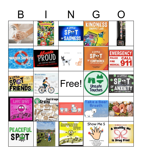 NWEE Health & Wellness Bingo Card