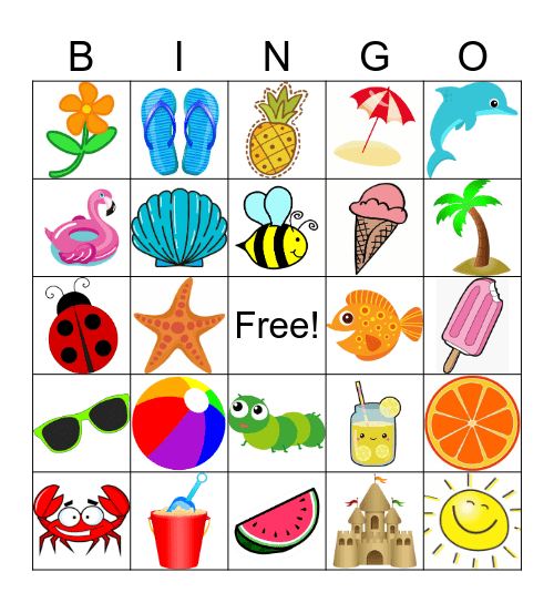 Summer Bingo Card